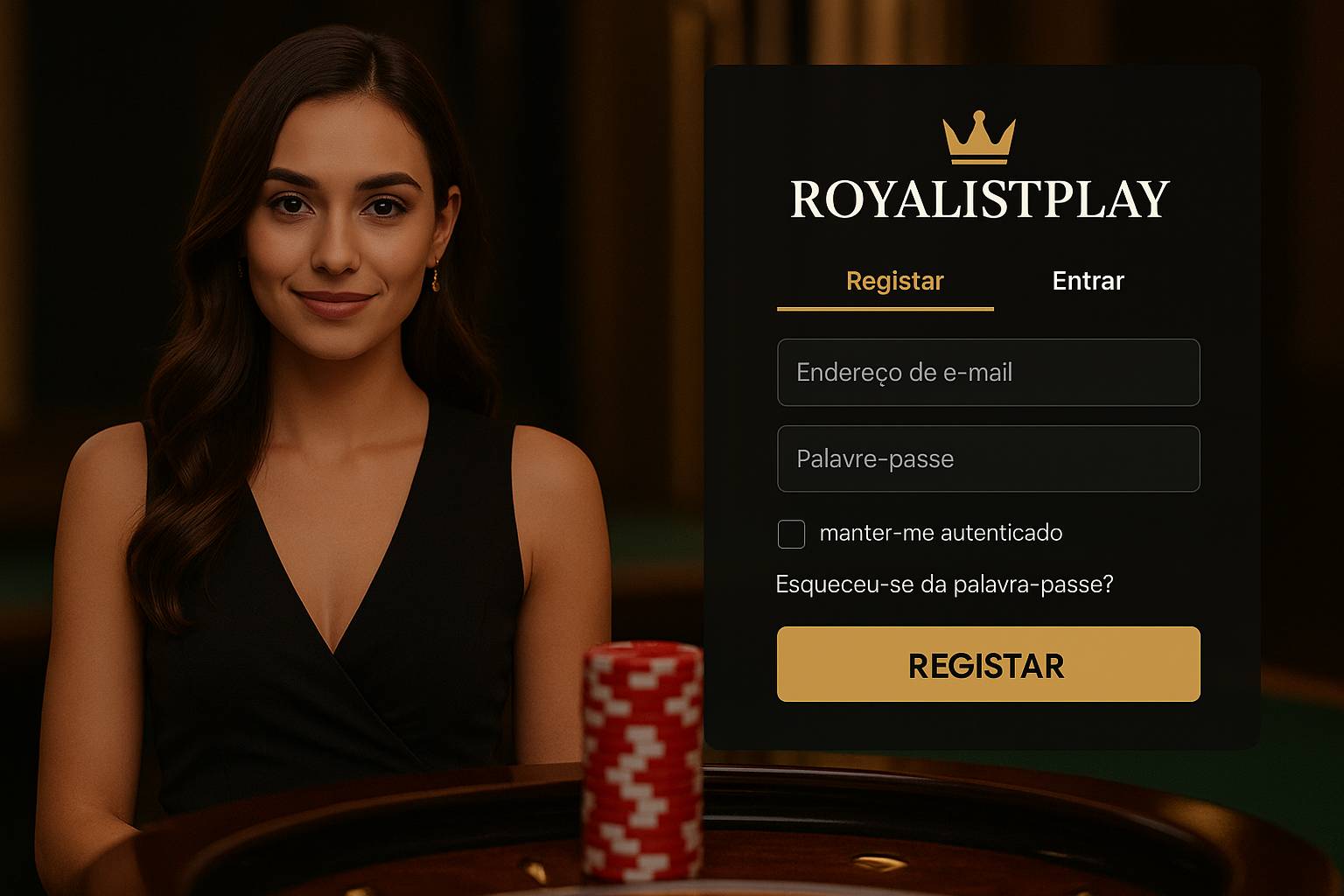 Não Perca tempo, o rRgistro na site ROYALISTPLAY